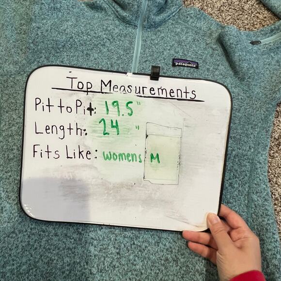 Women's Patagonia Better Sweater Quarter 1/4-Zip Pullover Fleece Sweatshirt Sz M - Picture 6 of 6